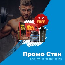 PROMO 1+2 FREE Mutant Mass Dual 2720 г + V-SHAPE Creatine Monohydrated 300 г + 4Fitness Shaker