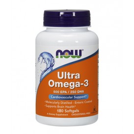 NOW Ultra Omega 3 Fish Oil 180 гел капсули