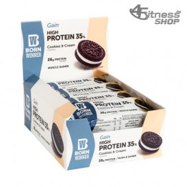 BORN WINNER Gain High Protein Bar 35 % Cookies % Cream 12x75 гр