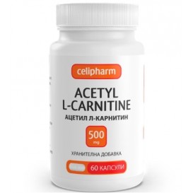 Celipharm ACETYL L-CARNITINE 500 мг / 60 капсули
