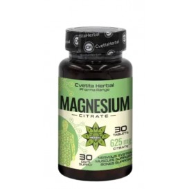 Cvetita Herbal Магнезиев цитрат 625мг (100 мг Магнезий) – Magnesium Citrate – 30 таблетки