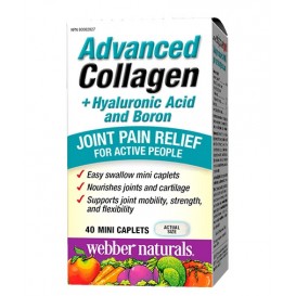 Webber Naturals Advanced Collagen + Hyaluronic Acid and Boron / 40 Caps