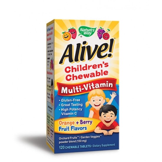 Natures Way Alive Children's Multi-Vitamin Chewable 120 таблетки на супер цена