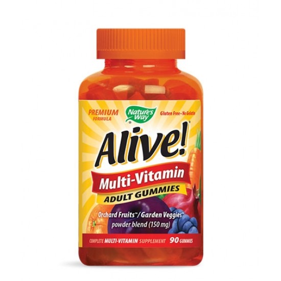 Natures Way Alive Multi-Vitamin Adult Gummies 150 мг / 90 желирани таблетки на супер цена