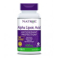 Natrol Alpha Lipoic Acid /Time Release/ 600 мг / 45 таблетки