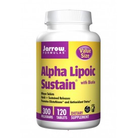 Jarrow Formulas Alpha Lipoic Sustain + Biotin 300mg. / 120 Tabs.