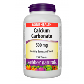 Webber Naturals Calcium Carbonate / Калций карбонат, 500 mg, 250 таблетки