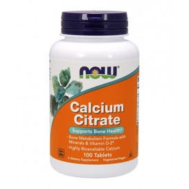 NOW Calcium Citrate with Minerals & Vitamin D-2 / 100 tab