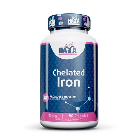 Haya Labs Chelated Iron 15 мг / 90 капсули на супер цена