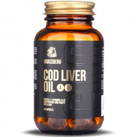 Grassberg Cod Liver Oil + A + D 60 гел капсули