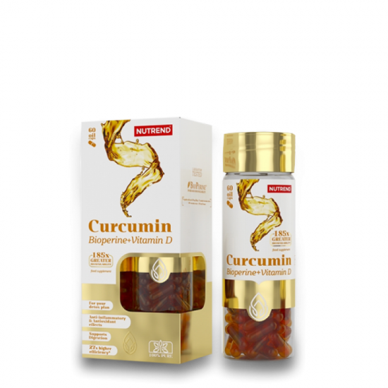 Nutrend Curcumin + Bioperine + Vitamin D 60 капсули на супер цена