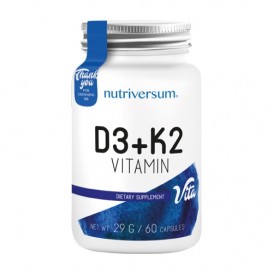 Nutriversum D3 + K2 Vitamin - 60 caps / 60 servs