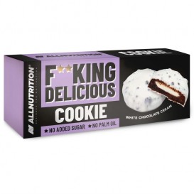 Allnutrition F**King Delicious Cookie - White Chocolate Cream - Диетичен Десерт 128 гр