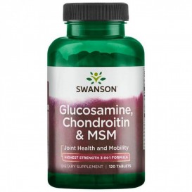 Swanson Glucosamine, Chondroitin & MSM 120 таблетки