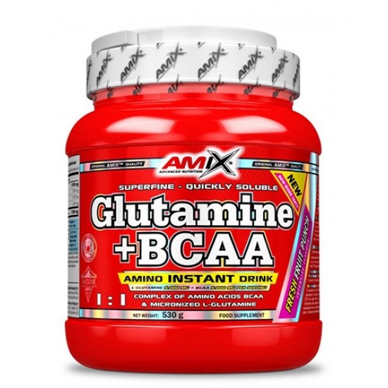 Amix Nutrition Glutamine + BCAA / Flavoured 530 гр на супер цена