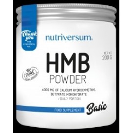 Nutriversum HMB Powder | 100% Pure - 200 gr / 66 servs