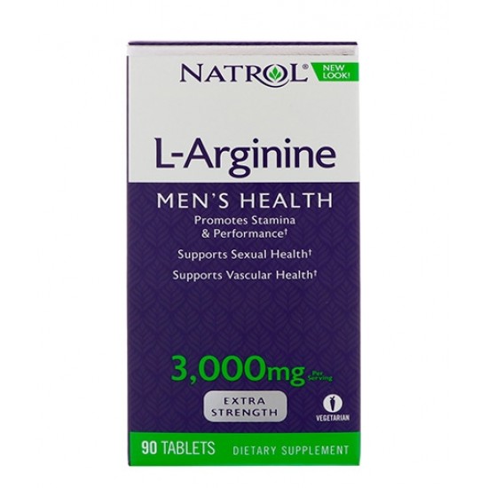 Natrol L-Arginine 3000 мг / 90 таблетки на супер цена