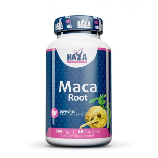 Haya Labs Maca root 500 mg / 60 caps  на супер цена