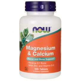NOW Magnesium & Calcium 2:1 / 100 таблетки