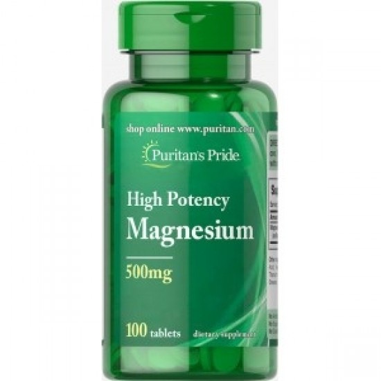 Puritan's Pride MAGNESIUM 500 мг 100 таблетки на супер цена
