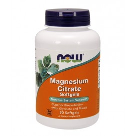 NOW Magnesium Citrate 134 мг / 90 гел капсули