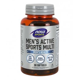 NOW Men's Active Sports Multivitamin / 90 гел капсули