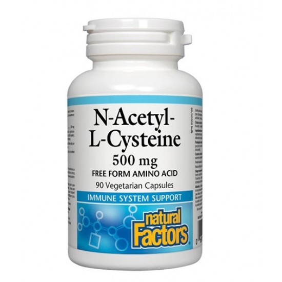 Natural Factors N-Acetyl L-Cysteine 500 мг / 90 капсули на супер цена