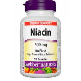 Webber Naturals Ниацин Инозитол WN Хексаникотинат (непредизвикващ зачервяване) 560 mg x 90 капсули
