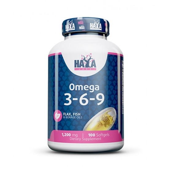 Haya Labs Omega 3-6-9 / 100 гел капсули на супер цена