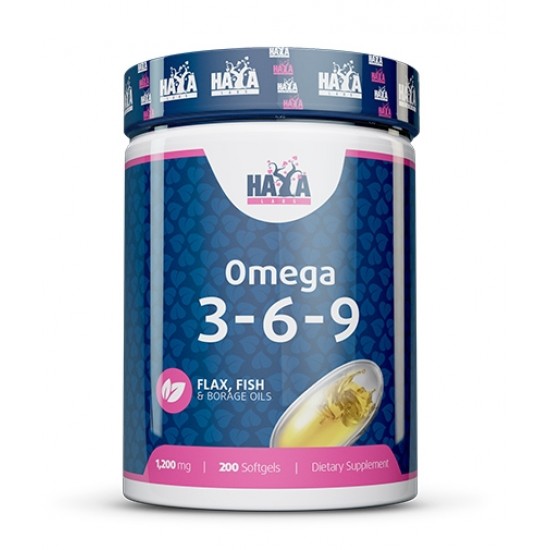 Haya Labs Omega 3-6-9 / 200 гел капсули на супер цена