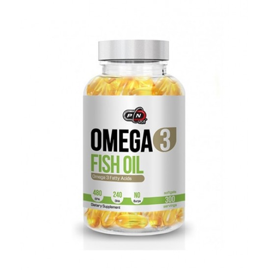 Pure Nutrition Omega 3 Fish Oil 480/240 1000 мг 300 гел капсули на супер цена