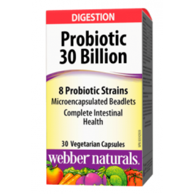 Webber Naturals Probiotic 30 billion / 8 Probiotic Strains Пробиотик / 30 млрд. активни пробиотици, 8 пробиотични щама