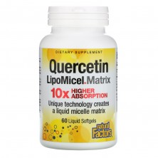 Natural Factors Quercetin LipoMicel Matrix 10 X Higher Absorption 250 мг / 60 капсули