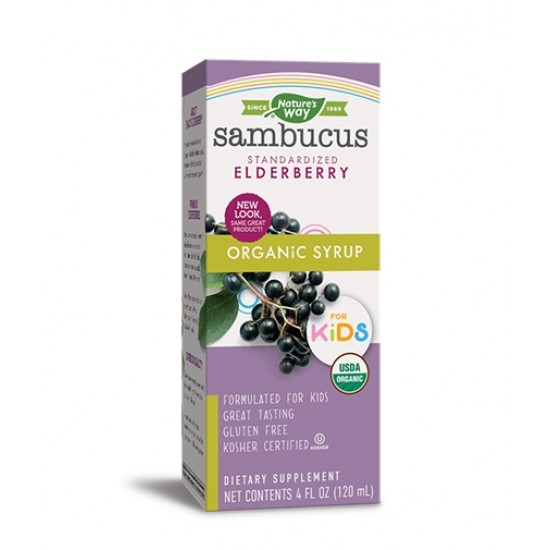 Natures Way Sambucus for Kids Organic Syrup/ 120 мл на супер цена
