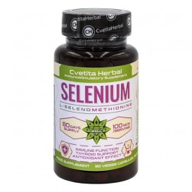 Cvetita Herbal Selenium - Селен - 80 vcaps - 100 mcg 