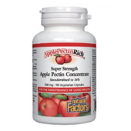 Natural Factors Super Strength Apple Pectin Concentrate / 90 капсули на супер цена