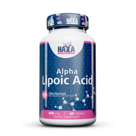Haya Labs Time Release Alpha Lipoic Acid 600 мг / 60 таблетки на супер цена