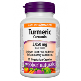 Webber Naturals Turmeric Curcumin 3,050 / 60 Vcaps.