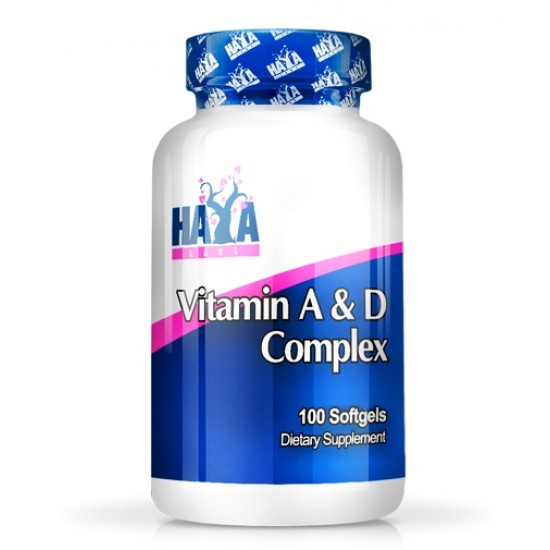 Haya Labs Vitamin A & D Complex / 100 гел капсули на супер цена