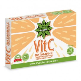 Cvetita Herbal Vitamin C + Siberian Ginseng & Leuzea 30 таблетки