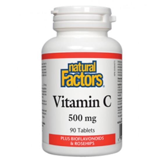 Natural Factors Vitamin C 500 мг / 90 таблетки на супер цена