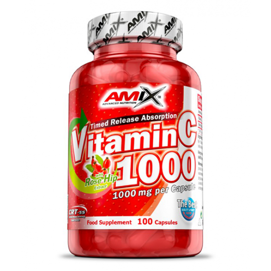 Amix Nutrition Vitamin C /with Rose Hips/ 1000 мг / 100 капсули на супер цена