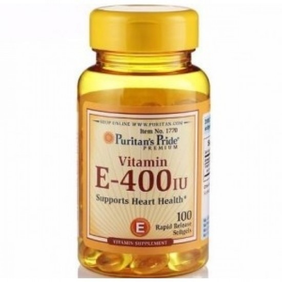 Puritan's Pride Vitamin E 400 iu 50 softgels на супер цена