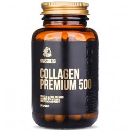 Grassberg Collagen Premium 500 - Колаген 60 капсули