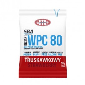MLEKOVITA SUPER BODY ACTIVE WPC 80 INSTANT WHEY PROTEIN CONCENTRATE STRAWBERRY 30 гр