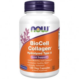 NOW Biocell Collagen 120 vcaps - Hydrolized Type II Collagen