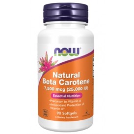 NOW Natural Beta Carotene 25,000 IU / 90 гел капсули