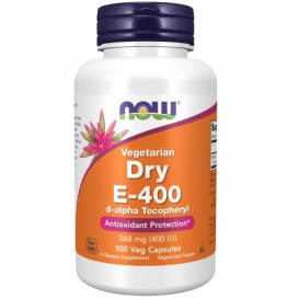NOW Vitamin E-400 d-alpha Tocopheryl | Vegetarian Dry 100 капсули