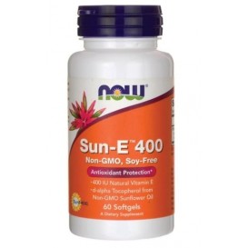 NOW Vitamin Е / Sun-E 400 IU 60 гел капсули