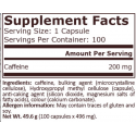 Pure Nutrition Caffeine 200 мг / 100 таблетки на супер цена